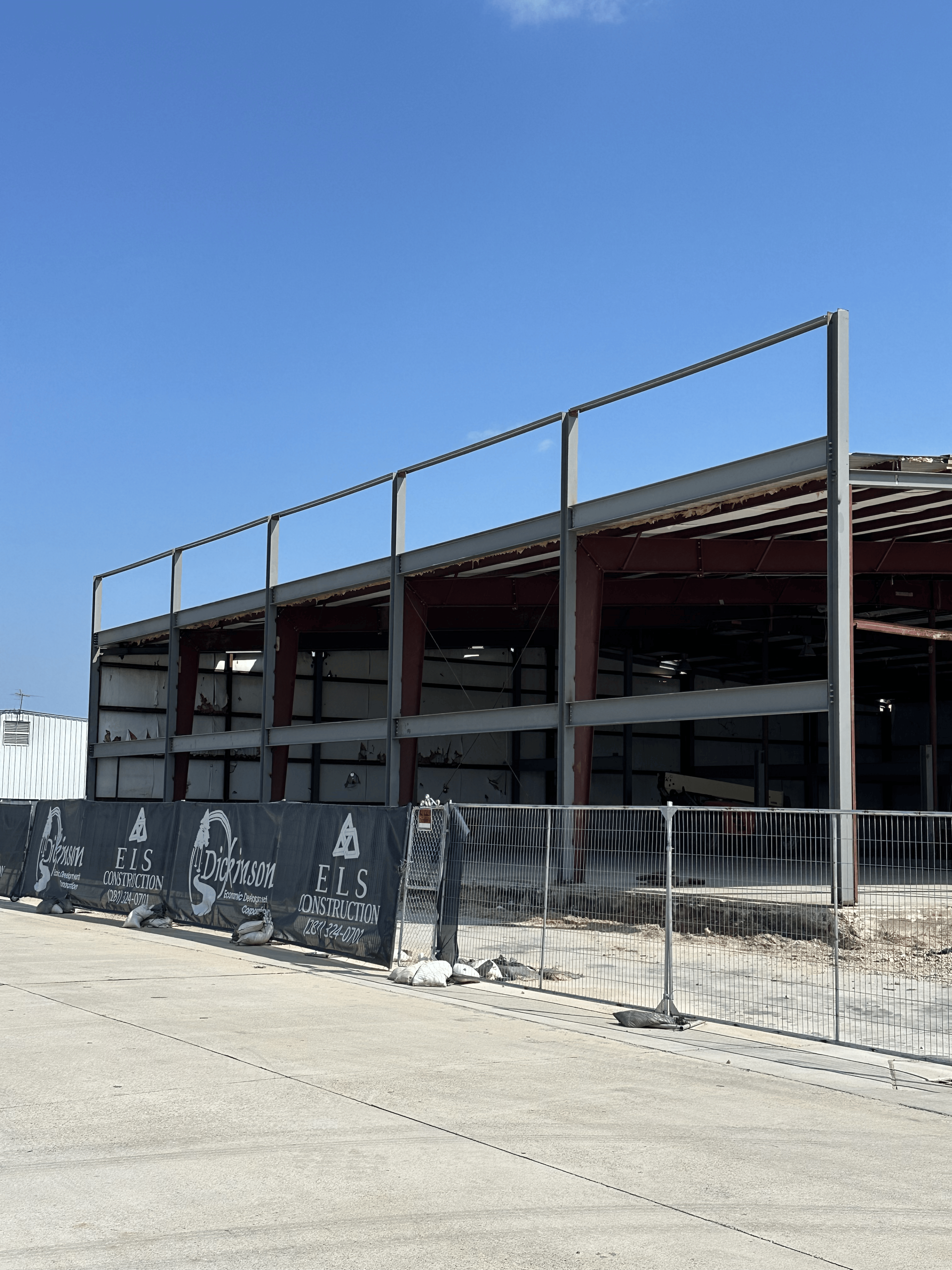 Commercial building frame welding